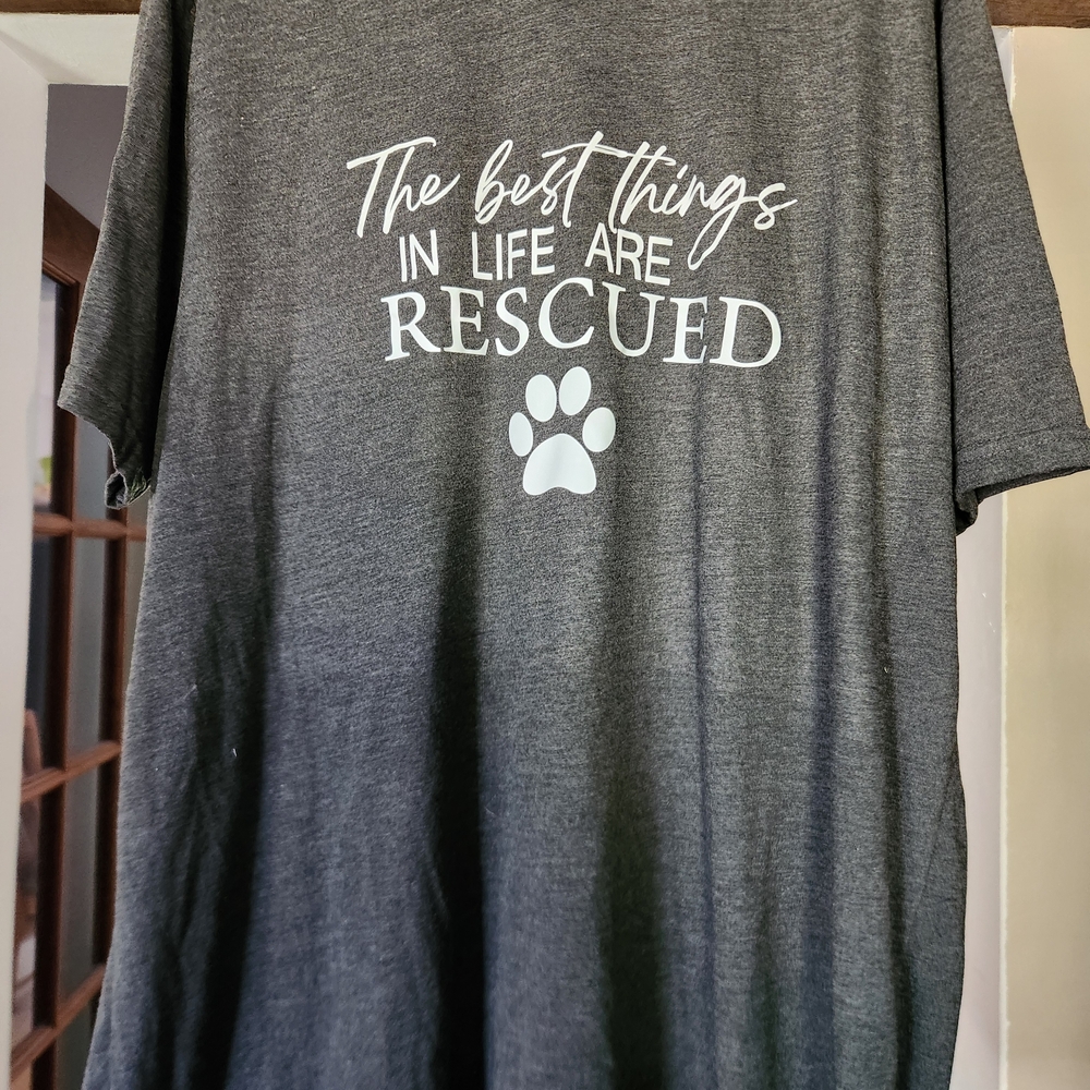 Charcoal Rescue Print Short Sleeve Tee